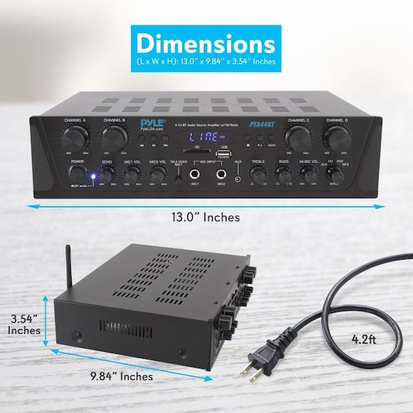 4 Channel Amplifier System